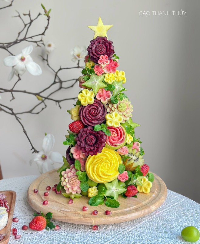 Tiệc Noel từ rau củ quả xanh tươi, m&aacute;t l&agrave;nh của mẹ bỉm khiến c&aacute;c con m&ecirc; kh&ocirc;ng lối tho&aacute;t- Ảnh 4.