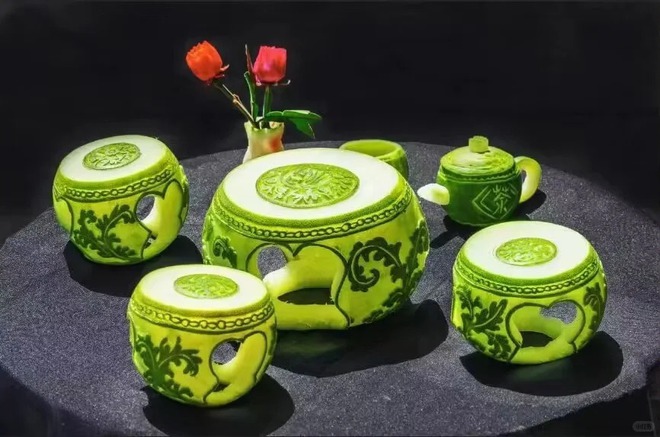 Mứt đi&ecirc;u khắc: Tuyệt đỉnh c&ocirc;ng phu cầm dao tỉa hoa tr&ecirc;n vỏ bưởi, biến thứ bỏ đi th&agrave;nh di sản nức tiếng- Ảnh 5.