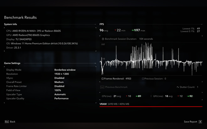 Trải nghiệm ASUS ROG Flow Z13 (2025): Loại bỏ GPU rời để đổi lấy giá trị khác là bước đi liều lĩnh cho một chiếc tablet-laptop chơi game- Ảnh 28. Trải nghiệm ASUS ROG Flow Z13 (2025): Loại bỏ GPU rời để đổi lấy giá trị khác là bước đi liều lĩnh cho một chiếc tablet-laptop chơi game- Ảnh 28.