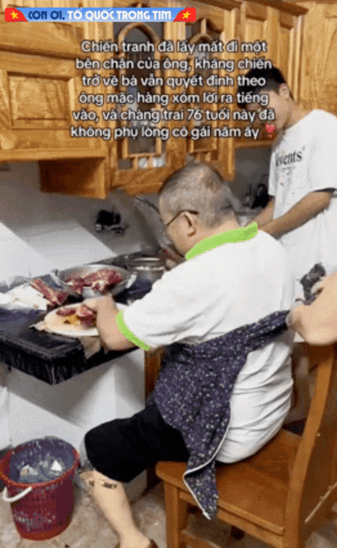 'Chiến tranh lấy của ông một bên chân, nhưng không lấy được lời hứa của ông với bà' - Tình yêu thời khói lửa của những cựu chiến binh khiến người trẻ ngưỡng mộ- Ảnh 2.