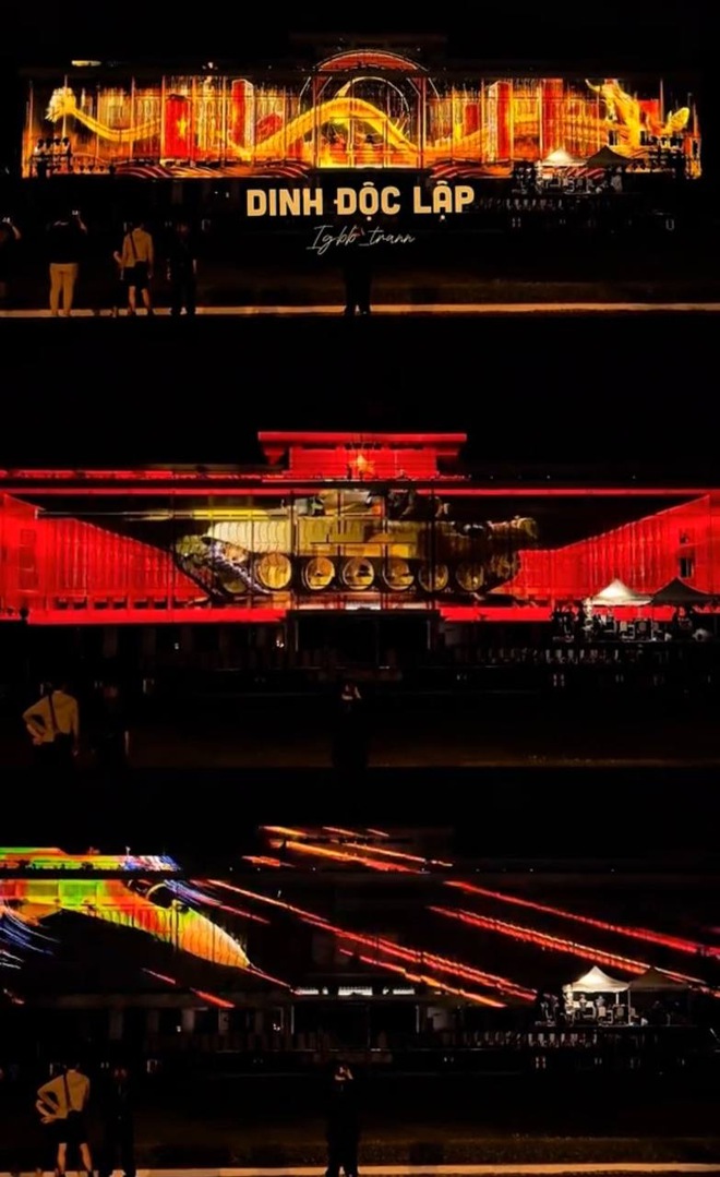 50 năm mới có 1 lần, màn trình diễn 3D Mapping tái hiện lịch sử tại Dinh Độc Lập khiến dân tình rưng rưng: "Hoà bình đẹp quá"- Ảnh 4. 50 năm mới có 1 lần, màn trình diễn 3D Mapping tái hiện lịch sử tại hi88 com Độc Lập khiến dân tình rưng rưng: "Hoà bình đẹp quá"- Ảnh 4.