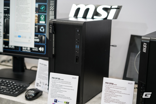 Dạo qua gian hàng MSI tại Computex 2025: GPU mạ Titan, tản nhiệt CPU mà có màn hình... to như smartphone- Ảnh 5. Dạo qua gian hàng MSI tại Computex 2025: GPU mạ Titan, tản nhiệt CPU mà có màn hình... to như smartphone- Ảnh 5.