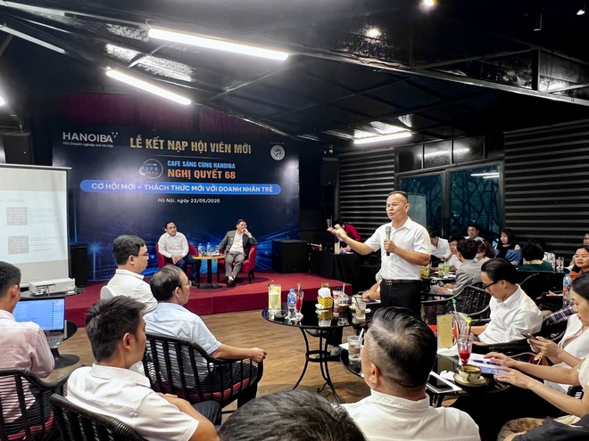 Cafe sáng HANOIBA – Nghị quyết 68: Cơ hội mới – Thách thức mới với doanh nhân trẻ- Ảnh 2. Cafe sáng HANOIBA – Nghị quyết 68: Cơ hội mới – Thách thức mới với doanh nhân trẻ- Ảnh 2.