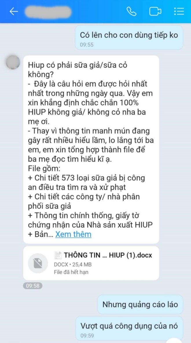 2 năm chi hàng chục triệu mua sữa giả Hiup, mẹ đau đớn hỏi người bán thì chỉ nhận được lời đùn đẩy trách nhiệm cho NSX- Ảnh 1. 2 năm chi hàng chục triệu mua sữa giả Hiup, mẹ đau đớn hỏi người bán thì chỉ nhận được lời đùn đẩy trách nhiệm cho NSX- Ảnh 1.