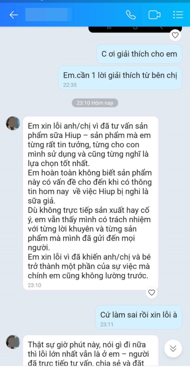 2 năm chi hàng chục triệu mua sữa giả Hiup, mẹ đau đớn hỏi người bán thì chỉ nhận được lời đùn đẩy trách nhiệm cho NSX- Ảnh 5. 2 năm chi hàng chục triệu mua sữa giả Hiup, mẹ đau đớn hỏi người bán thì chỉ nhận được lời đùn đẩy trách nhiệm cho NSX- Ảnh 5.