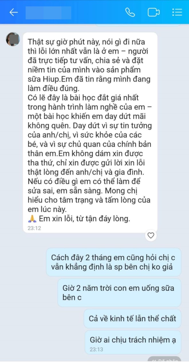 2 năm chi hàng chục triệu mua sữa giả Hiup, mẹ đau đớn hỏi người bán thì chỉ nhận được lời đùn đẩy trách nhiệm cho NSX- Ảnh 6. 2 năm chi hàng chục triệu mua sữa giả Hiup, mẹ đau đớn hỏi người bán thì chỉ nhận được lời đùn đẩy trách nhiệm cho NSX- Ảnh 6.