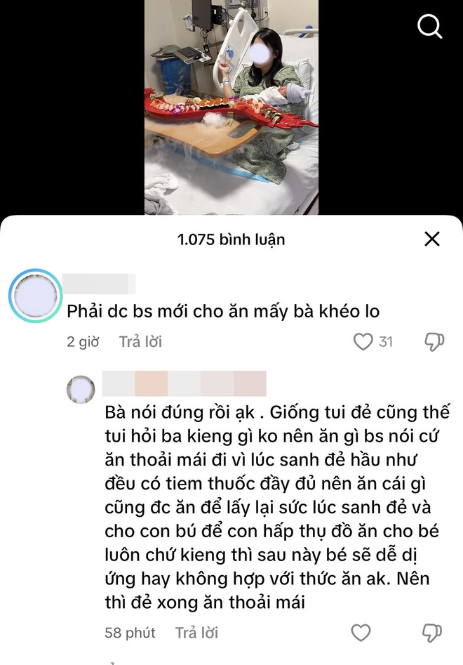 Sản phụ gây tranh cãi dữ dội vì vừa sinh xong đã mukbang sushi ngay trên giường bệnh, ôm con ngồi ăn giữa làn khói mịt mù- Ảnh 7. Sản phụ gây tranh cãi dữ dội vì vừa hi88.com lừa đảo đã mukbang sushi ngay trên giường bệnh, ôm con ngồi ăn giữa làn khói mịt mù- Ảnh 7.