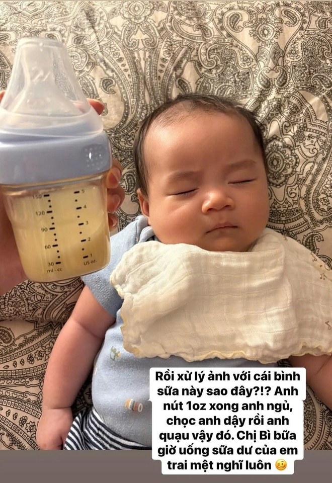 Hot mom Yến Phương và hành trình nuôi con bằng sữa mẹ: Tắc sữa đau phát khóc còn quý tử thì mải ngủ quên cả ăn- Ảnh 3. Hot mom Yến Phương và hành trình nuôi con bằng sữa mẹ: Tắc sữa đau phát khóc còn quý tử thì mải ngủ quên cả ăn- Ảnh 3.