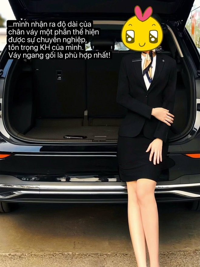 Sales nữ bán xe: Độ dài của chân váy thể hiện sự chuyên nghiệp và tôn trọng khách hàng?- Ảnh 2. Sales nữ bán xe: Độ dài của chân váy thể hiện sự chuyên nghiệp và tôn trọng khách hàng?- Ảnh 2.