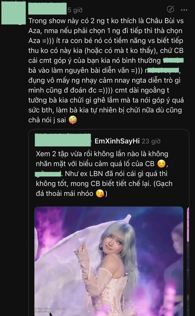 Châu Bùi đã làm gì mà netizen đòi loại sớm ở Em Xinh Say Hi?- Ảnh 2. Châu Bùi đã làm gì mà netizen đòi loại sớm ở Em Xinh Say Hi?- Ảnh 2.