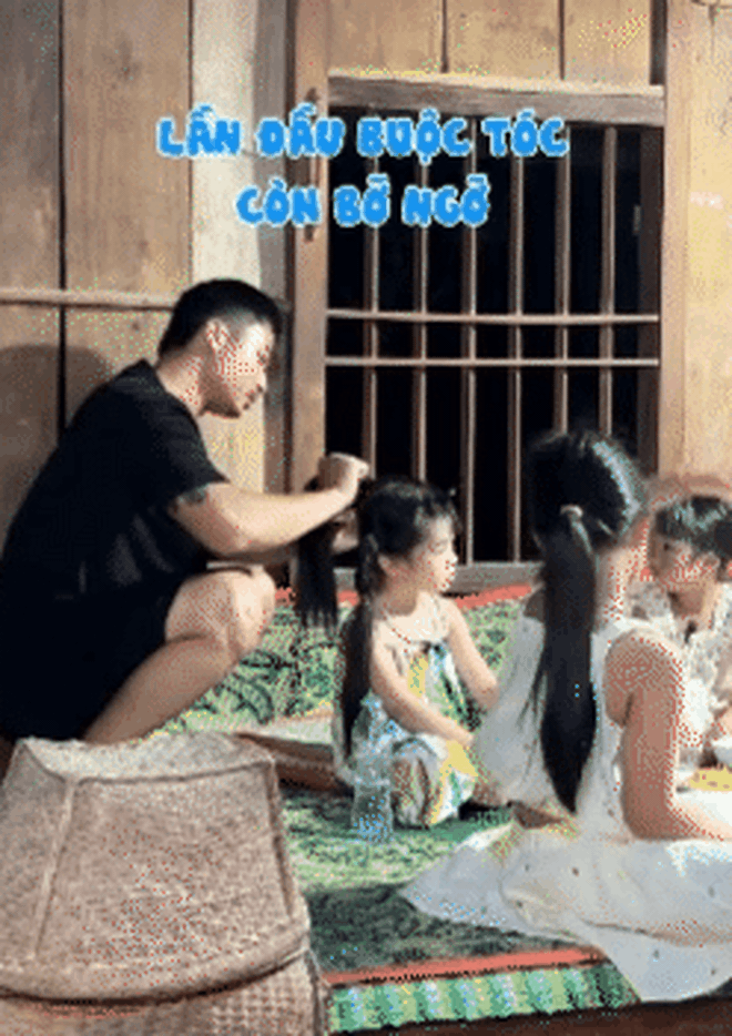 'truc tiep bong da c1 ơi, mình đi đâu thế? 2025' - Tập 11: Diễn viên Duy Hưng quay như chong chóng, chật vật 'cân cả vũ trụ' 4 tiểu công chúa- Ảnh 2.