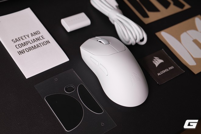 Trên tay bộ đôi Corsair SABRE v3 PRO và HS80 v2 MAX: Chuột siêu nhẹ 41g, tai nghe pin 130 giờ - Ảnh 4.