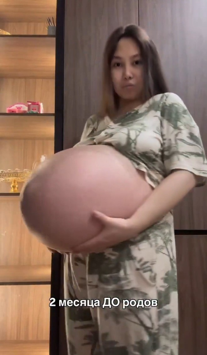 Clip 16 giây của chiếc bụng bầu của người mẹ tam thai khiến: Chỉ nhìn thôi đã thấy nặng nề và xót xa - Ảnh 1.
