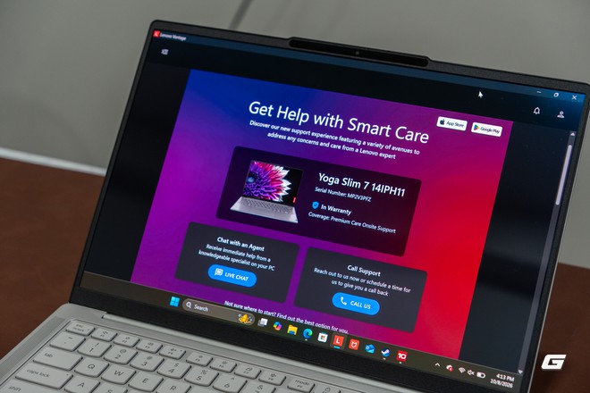 Trên tay Lenovo Yoga Slim 7 Gen 11 Aura Edition: Nhẹ tênh trên một tay, Core Ultra 7 355 dư sức đáp ứng công việc hằng ngày, Aura Edition nhiều tính năng thông minh- Ảnh 15.