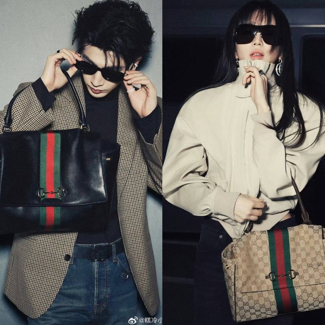 Gucci "đẩy thuyền" cực mạnh cho cặp đ&ocirc;i Trục Ngọc: Điền Hi Vi "bad girl" lấn &aacute;t, Trương Lăng H&aacute;ch cũng kh&oacute; gi&agrave;nh spotlight - Ảnh 1.