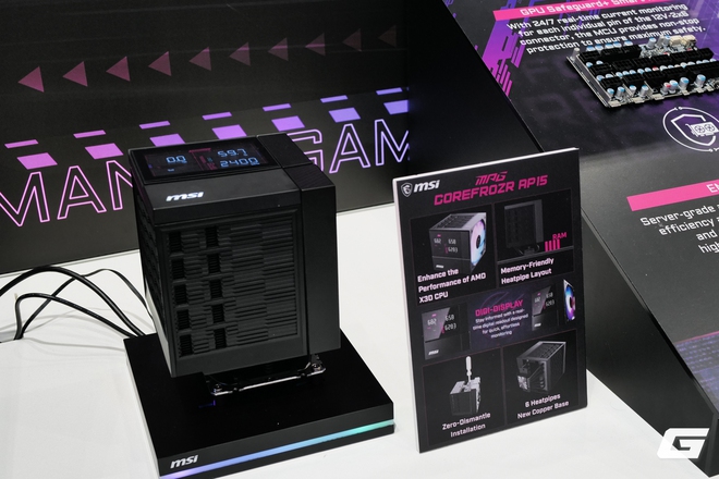 Cận cảnh dàn linh kiện “khủng” của MSI tại Computex 2026: desktop AI, VGA World of Warcraft và case nặng 33kg - Ảnh 9.