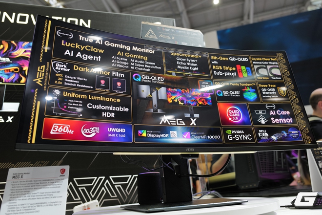 Cận cảnh dàn linh kiện “khủng” của MSI tại Computex 2026: desktop AI, VGA World of Warcraft và case nặng 33kg - Ảnh 15.