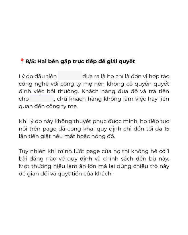 Drama khách tố tiệm giặt Hà Nội làm mất 2 áo hiệu 60 triệu, áo khoác LV 150 triệu cũng gặp sự cố thảm thương- Ảnh 5. Drama khách tố tiệm giặt Hà Nội làm mất 2 áo hiệu 60 triệu, áo khoác LV 150 triệu cũng gặp sự cố thảm thương- Ảnh 5.