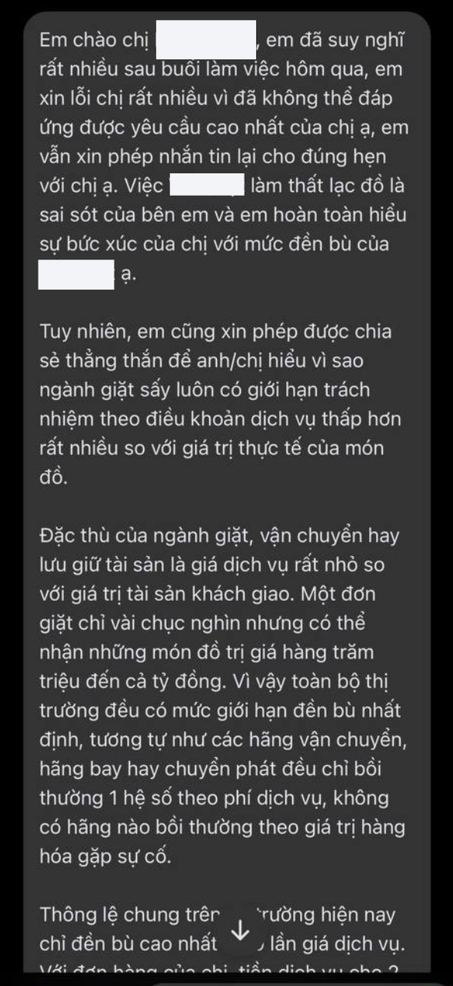 Drama khách tố tiệm giặt Hà Nội làm mất 2 áo hiệu 60 triệu, áo khoác LV 150 triệu cũng gặp sự cố thảm thương- Ảnh 11. Drama khách tố tiệm giặt Hà Nội làm mất 2 áo hiệu 60 triệu, áo khoác LV 150 triệu cũng gặp sự cố thảm thương- Ảnh 11.