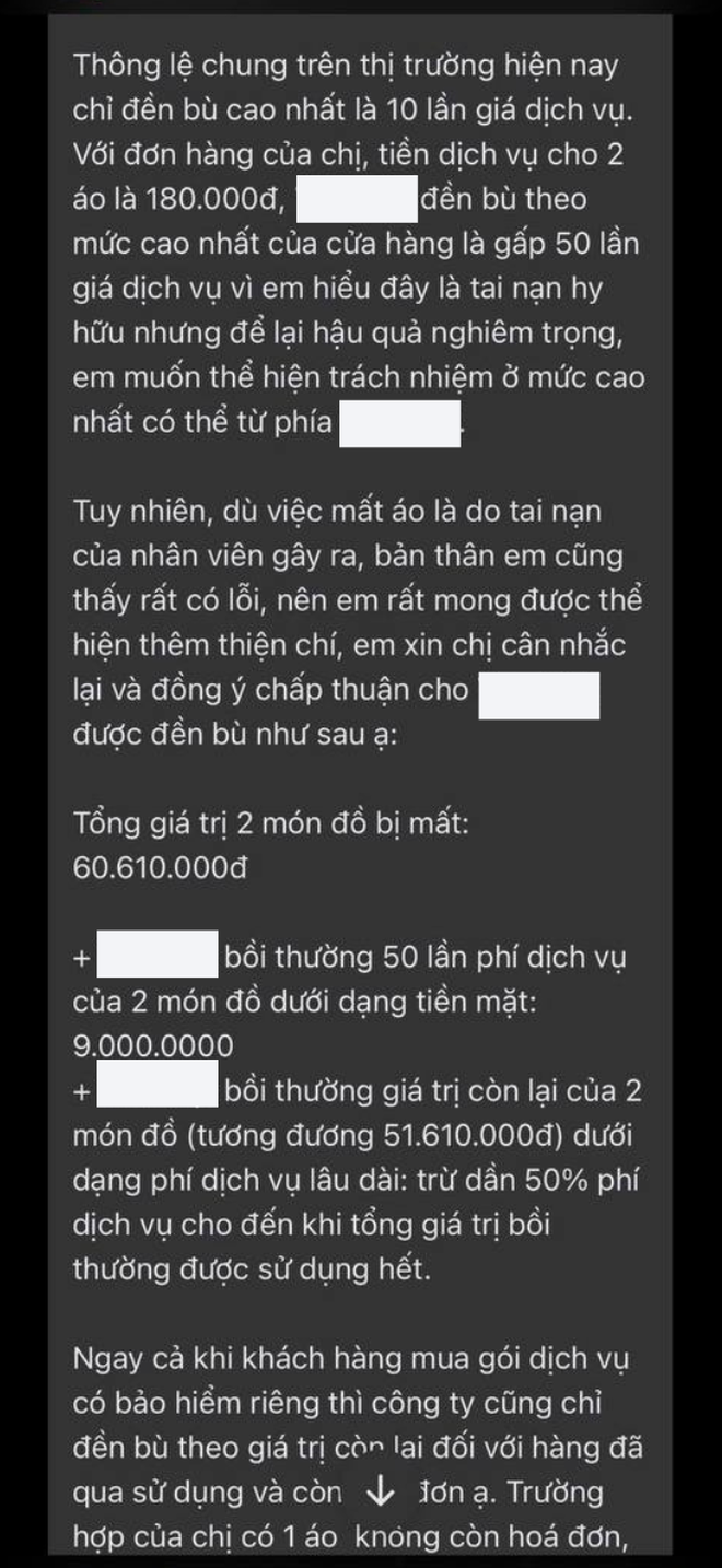 Drama khách tố tiệm giặt Hà Nội làm mất 2 áo hiệu 60 triệu, áo khoác LV 150 triệu cũng gặp sự cố thảm thương- Ảnh 12. Drama khách tố tiệm giặt Hà Nội làm mất 2 áo hiệu 60 triệu, áo khoác LV 150 triệu cũng gặp sự cố thảm thương- Ảnh 12.