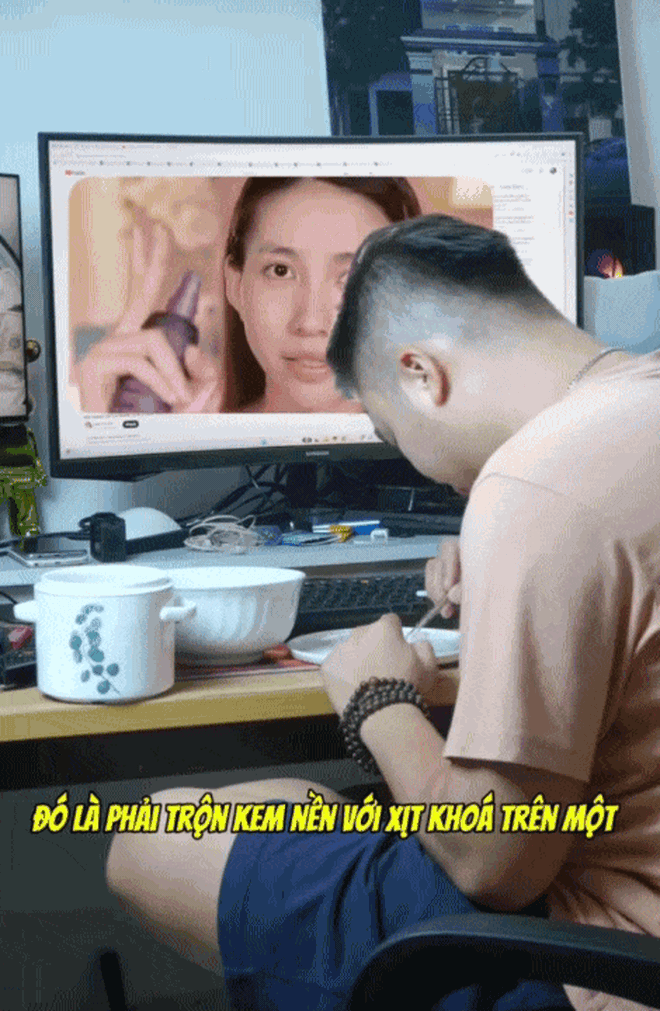 Anh chồng bước ra từ tiểu thuyết: Tự học make up để trang điểm cho vợ, màn "lột xác" của cô vợ mới khiến hội chị em xuýt xoa- Ảnh 5.