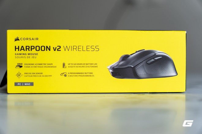 Tr&ecirc;n tay Corsair Harpoon v2 Wireless: Rất nhẹ, &ocirc;m tay, cảm biến 26K DPI linh hoạt trong từng c&uacute; vẩy chuột - Ảnh 1.
