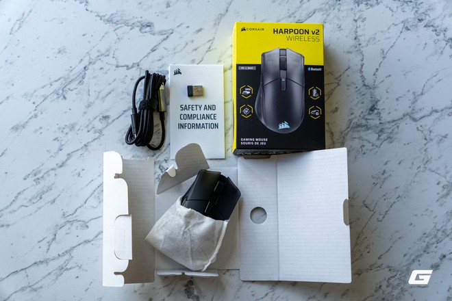 Tr&ecirc;n tay Corsair Harpoon v2 Wireless: Rất nhẹ, &ocirc;m tay, cảm biến 26K DPI linh hoạt trong từng c&uacute; vẩy chuột - Ảnh 4.