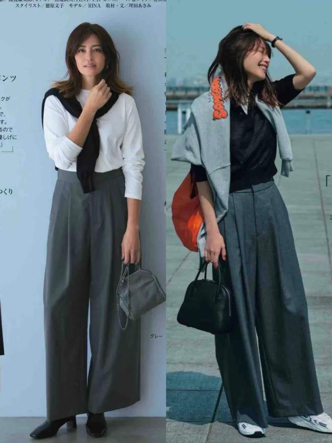 Quần ống rộng màu xám: Món đồ giúp vẻ ngoài thanh lịch và "đắt giá" hơn trong mùa hè - Ảnh 12.