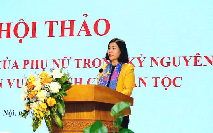 Ủy viên Trung ương Đảng, Chủ tịch Hội LHPN Việt Nam Nguyễn Thị Tuyến phát biểu. Ảnh: hoilhpn.org.vn Ủy viên Trung ương Đảng, Chủ tịch Hội LHPN Việt Nam Nguyễn Thị Tuyến phát biểu. Ảnh: hoilhpn.org.vn