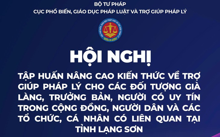 Hội nghị tập huấn nâng cao kiến thức về trợ giúp pháp lý cho già làng, trưởng bản và người có uy tín trong cộng đồng.
