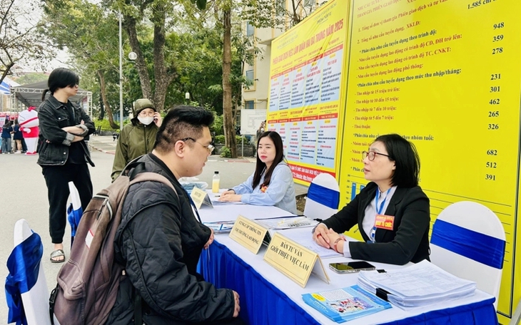 Quý 1/2025, Trung tâm Dịch vụ việc làm Hà Nội tổ chức 46 phiên giao dịch việc làm với 1.665 đơn vị, DN và 34.750 người lao động.