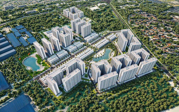 Phối cảnh dự án nhìn từ trên cao 