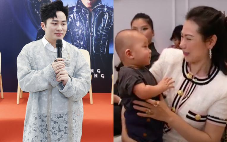 Vợ Tùng Dương và con nuôi. Vợ Tùng Dương và con nuôi.