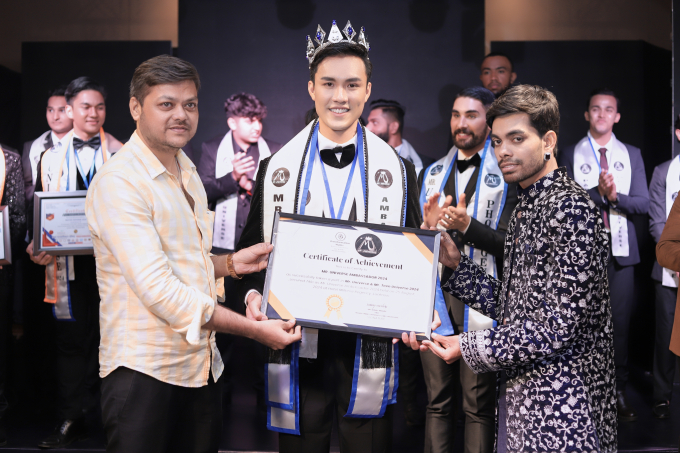 Á vương Tyler Bùi thắng 2 giải phụ, giành danh hiệu Mr Universe Ambassador tại "Nam vương Hoàn vũ"- Ảnh 1.