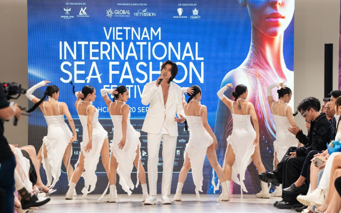 Vũ Thu Phương - Anh Thư - Hoàng Thùy đảm nhận vedette tại show diễn Vietnam International Sea Fashion Festival- Ảnh 2.