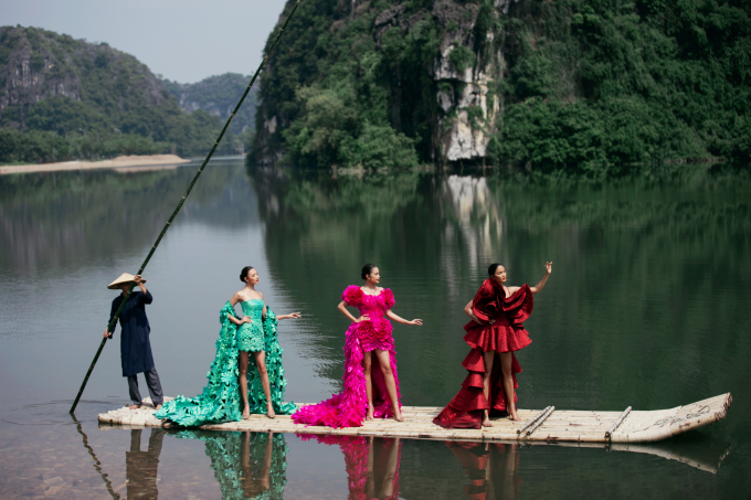 Dàn thí sinh "Miss Cosmo" khoe nhan sắc, trình diễn thời trang tại đảo Khê Cốc, Ninh Bình- Ảnh 4.