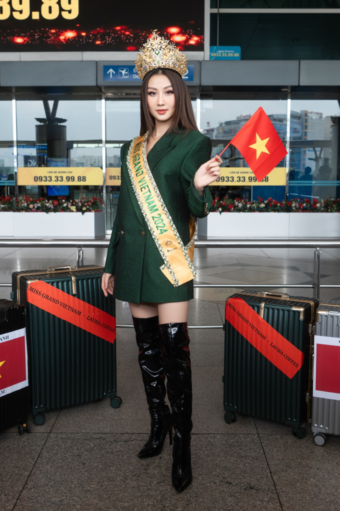 Hoa hậu Quế Anh bay sang Campuchia, chính thức nhập cuộc thi "Miss Grand International 2024"- Ảnh 2.