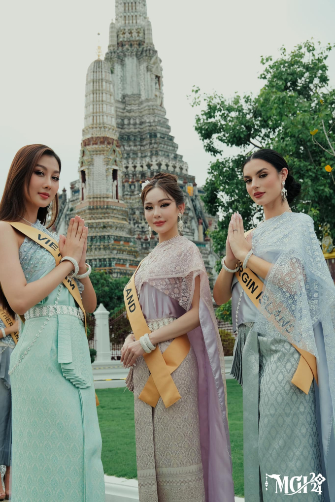 Hoa hậu Quế Anh đến Thái Lan thi "Miss Grand 2024": Phong cách ngọt ngào, luôn đầy năng lượng- Ảnh 2.