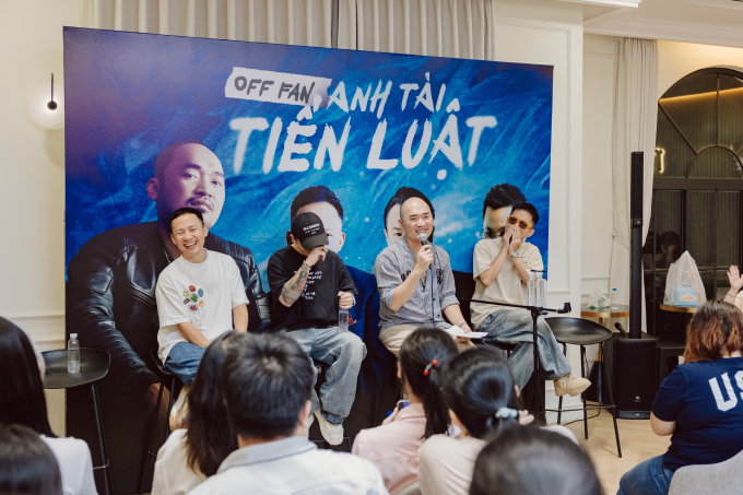 Thu Trang cười ngất, Binz - Tuấn Hưng - Rhymastic - Tiến Đạt “quậy tung" Fan Meeting của Tiến Luật- Ảnh 1.