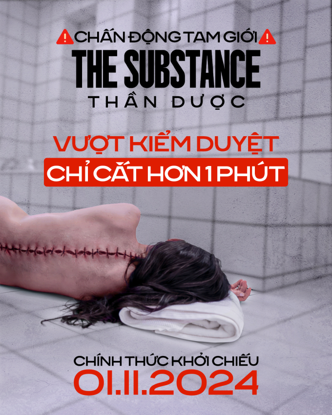 Siêu phẩm kinh dị "The Substance" của đạo diễn Coralie Fargeat sẵn sàng đổ bộ rạp phim Việt- Ảnh 1.