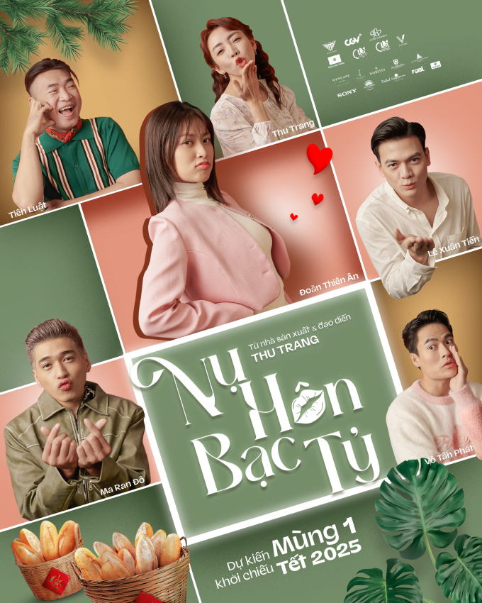 Phim Tết "Nụ hôn bạc tỷ" tung trailer: Thiên Ân được 2 "cộng tươi" chinh phục, Thu Trang bày chiêu "dụ đại gia"- Ảnh 1.