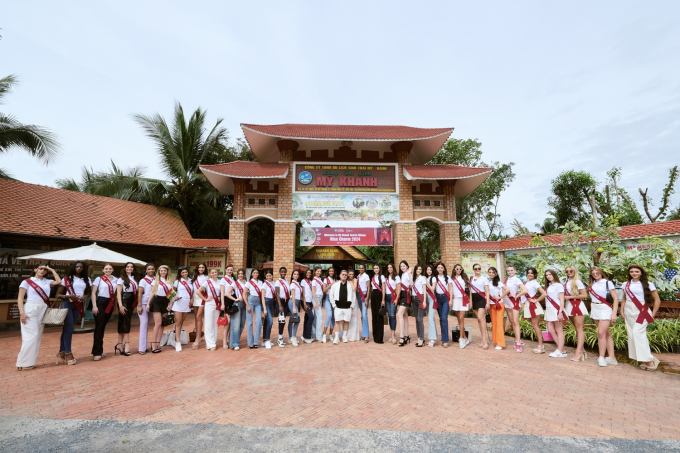 Dàn mỹ nhân "Miss Charm 2024" hóa thôn nữ miền Tây, bắt trend "đám giỗ bên cồn" tại Cần Thơ- Ảnh 1.