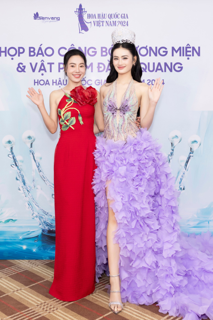Miss International - Thanh Thủy giới thiệu vương miện "Hoa hậu Quốc gia Việt Nam 2024"- Ảnh 1.