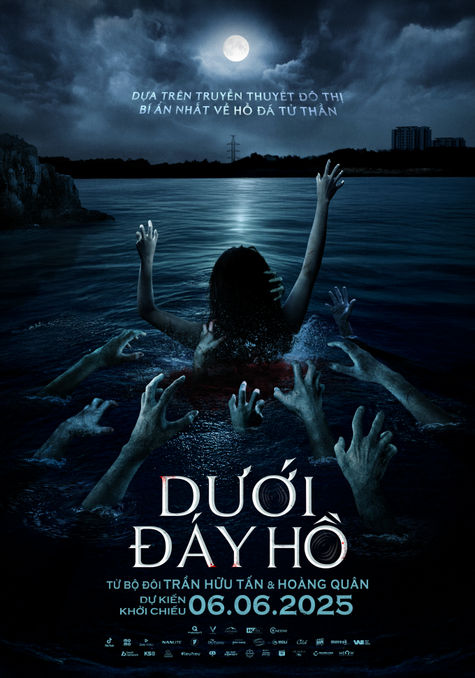 Phim "Dưới đáy hồ" tung poster rùng rợn hé lộ chi tiết đen tối từ truyền thuyết hồ tử thần- Ảnh 1.
