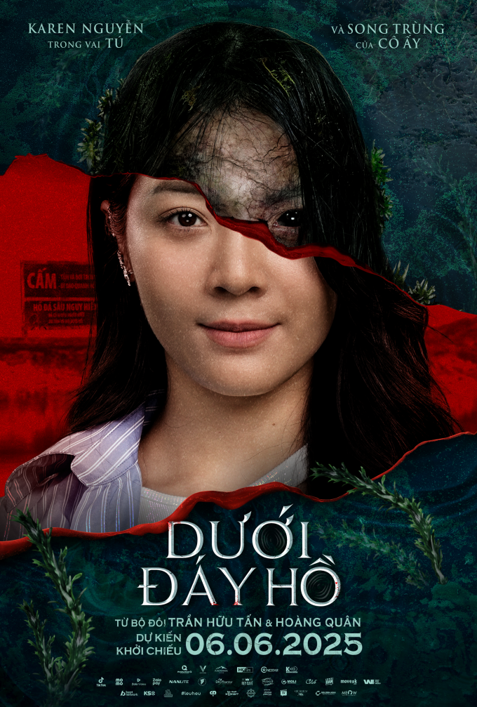 Phim "Dưới đáy hồ" hé lộ poster 7 nhân vật chính: Kay Trần - Thanh Duy đều có phiên bản song trùng- Ảnh 1.