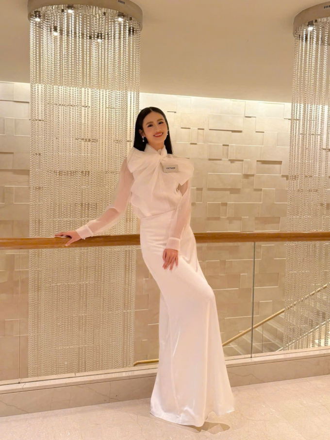 Ý Nhi đưa khát vọng chắp cánh cho trẻ em Việt Nam vào phần thi Head To Head Challenge tại "Miss World"- Ảnh 1.