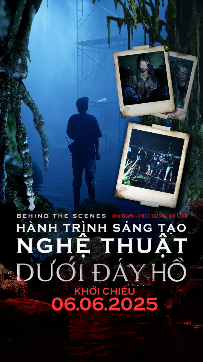 "Dưới đáy hồ" hé lộ hậu trường độc đáo: Diễn viên ra sức tập luyện cho cảnh nhảy xuống hồ đá tử thần từ độ cao 15m- Ảnh 1.