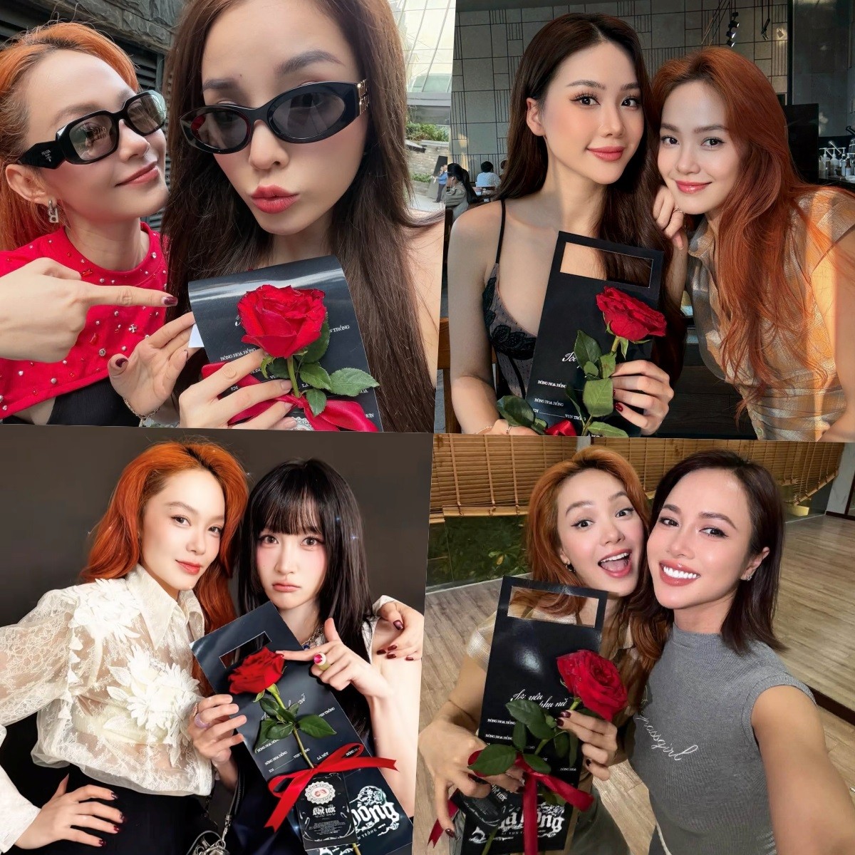 'Vườn hồng' rực rỡ của Minh Hằng ng&agrave;y 8/3: To&agrave;n chị đẹp nhan sắc - Ảnh 3.