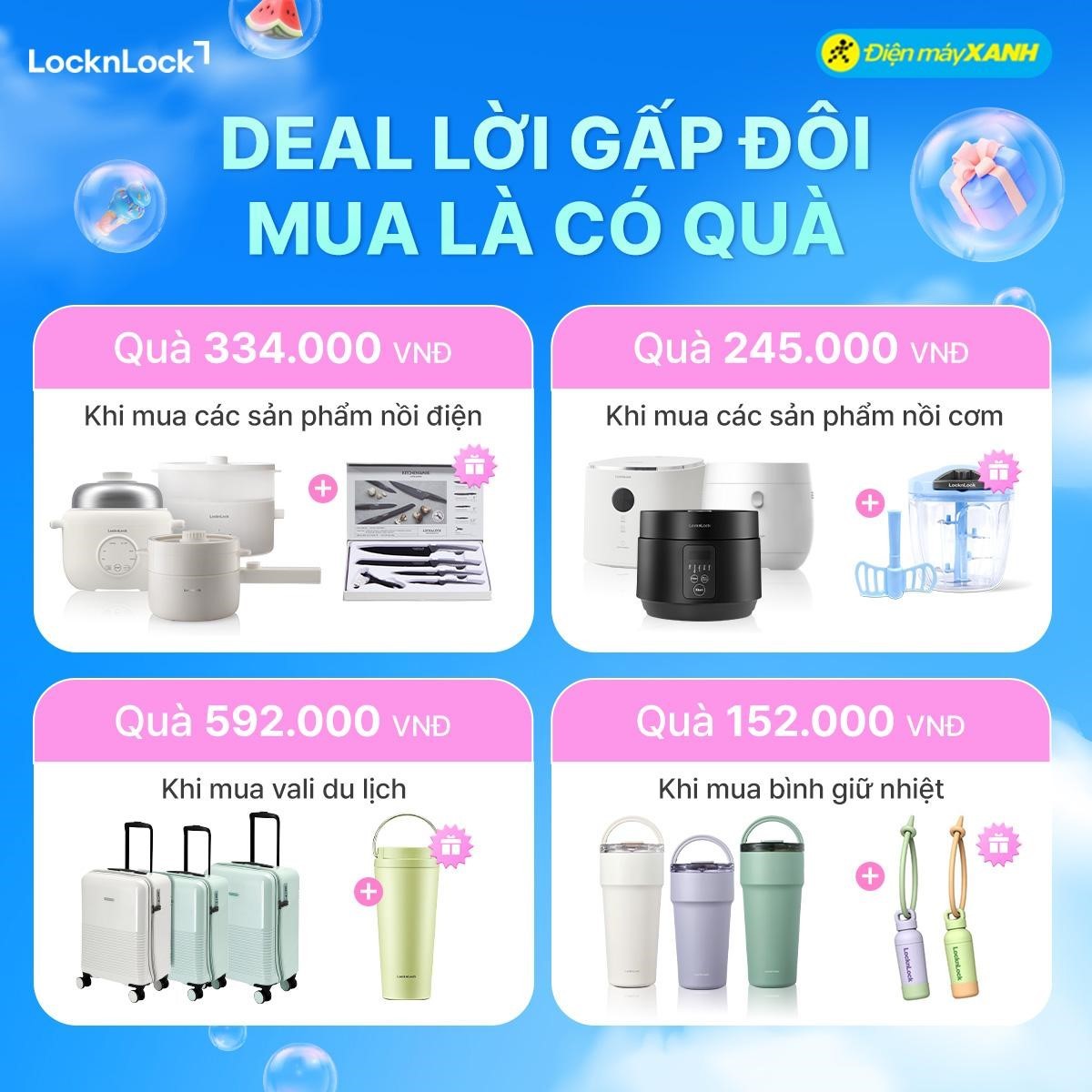LocknLock tung si&ecirc;u deal 50++ tại Điện M&aacute;y Xanh, mua 1 tặng 1 chỉ trong th&aacute;ng 4 - Ảnh 3.