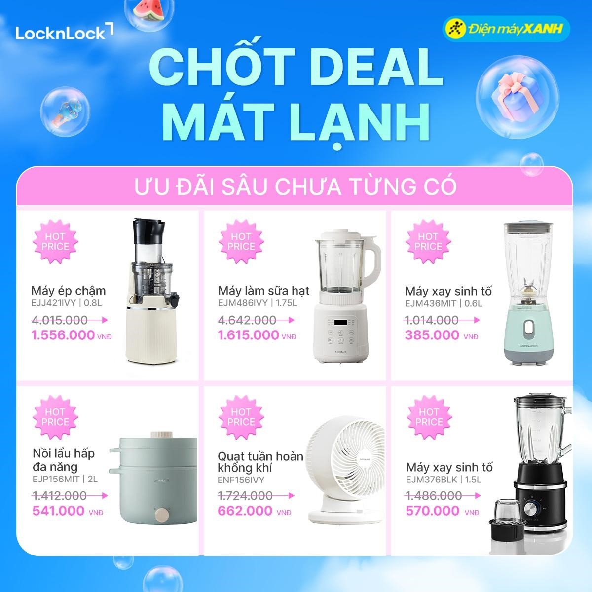 LocknLock tung si&ecirc;u deal 50++ tại Điện M&aacute;y Xanh, mua 1 tặng 1 chỉ trong th&aacute;ng 4 - Ảnh 2.